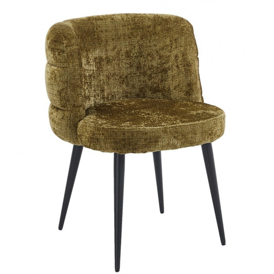 Silla Berg Metal con Tapizado Cremona Verde – Diseño Moderno