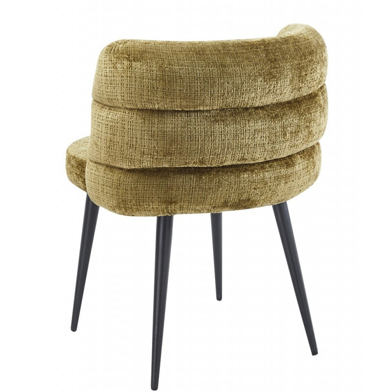 Silla Berg Metal con Tapizado Cremona Verde – Diseño Moderno