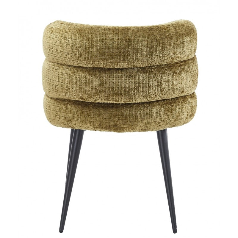 Silla Berg Metal con Tapizado Cremona Verde – Diseño Moderno