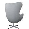 Sillón EG, fibra de vidrio, basculante, tapizado cachemir gris