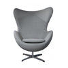 Sillón EG, fibra de vidrio, basculante, tapizado cachemir gris