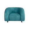 Sillón KARLOVY, tapizado velvet turquesa