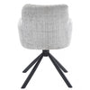 Sillón Vaduz Metal Giratorio con Tapizado Cremona Gris – Diseño Moderno