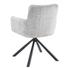 Sillón Vaduz Metal Giratorio con Tapizado Cremona Gris – Diseño Moderno