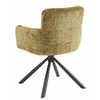 Sillón Vaduz Metal Giratorio con Tapizado Cremona Verde – Diseño Moderno