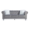 Sofá CHESTER STYLE, 3 plazas, tapizado velvet gris 27