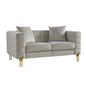 Sofá LARIOS 2 plazas – Velvet Gris Claro 25