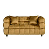 Sofá LORING, 2 plazas, tejido velvet camel 34