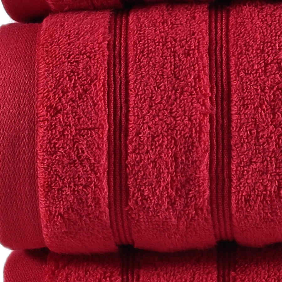TOALLAS ZERO TWIST 100% ALGODÓN – ROJO TOCADOR 30x50 CM