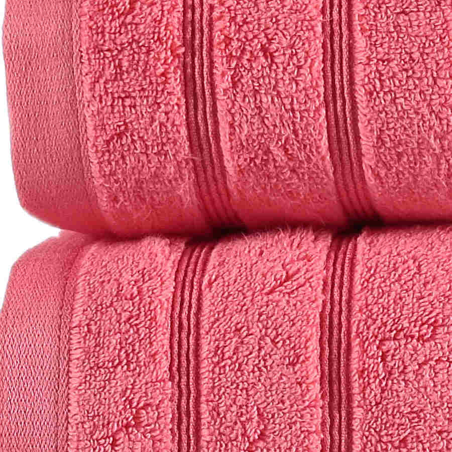 TOALLAS ZERO TWIST 100% ALGODÓN – CORAL BAÑO 100x150 CM