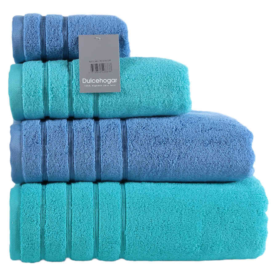 TOALLAS ZERO TWIST 100% ALGODÓN – AZUL FUERTE BAÑO 100x150 CM