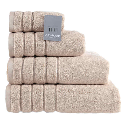 TOALLAS ZERO TWIST 100% ALGODÓN – ARENA BAÑO 100x150 CM