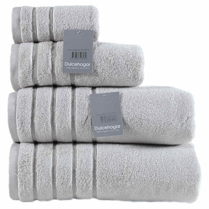 TOALLAS ZERO TWIST 100% ALGODÓN – GRIS CLARO BAÑO 100x150 CM