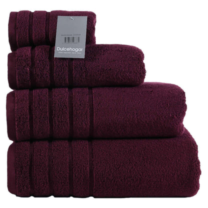 TOALLAS ZERO TWIST 100% ALGODÓN – BERENJENA BAÑO 100x150 CM