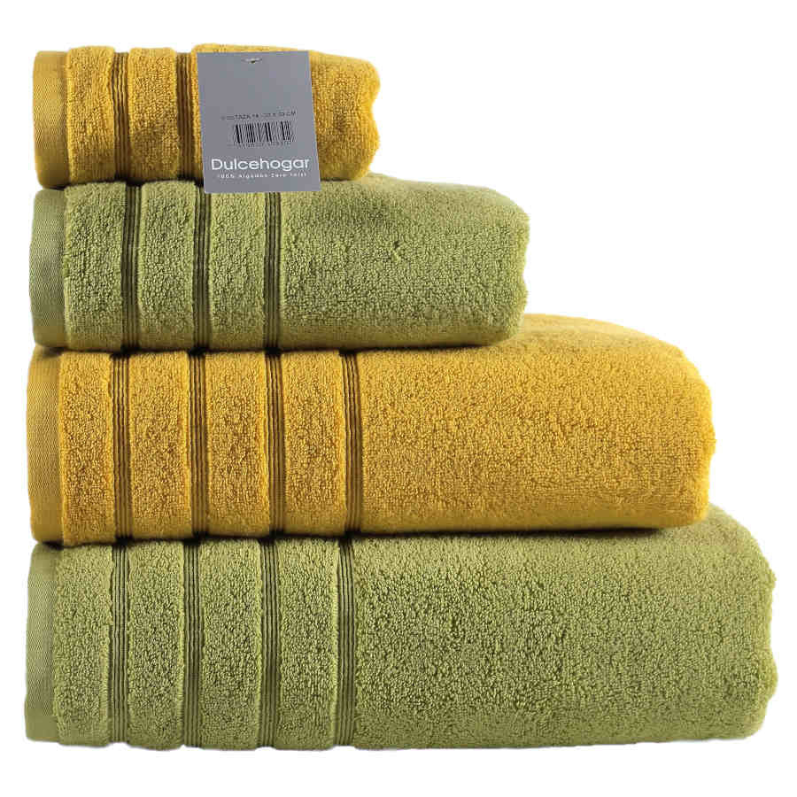 TOALLAS ZERO TWIST 100% ALGODÓN – MOSTAZA BAÑO 100x150 CM